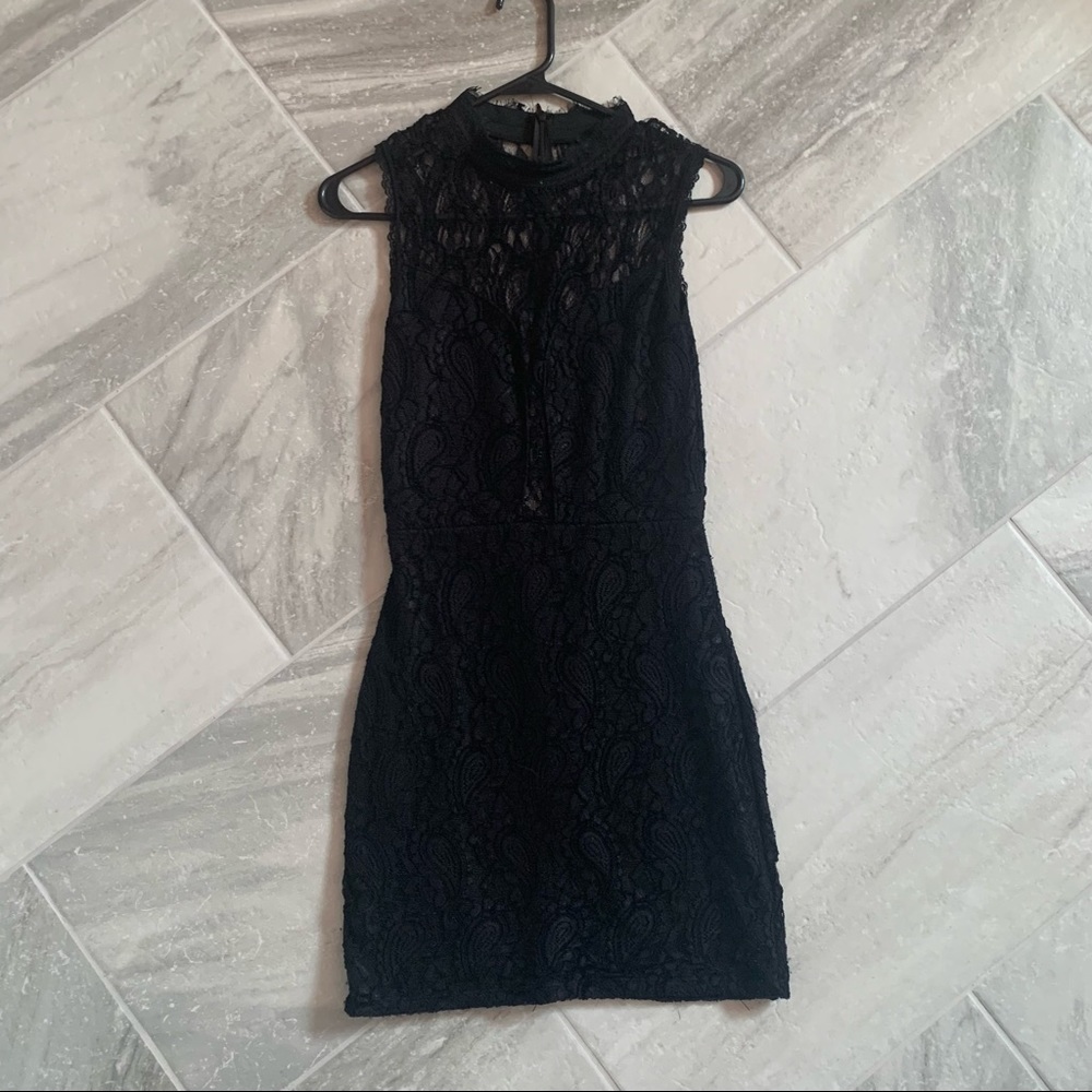 Lace little black dress